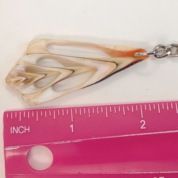 Seashell Keyring Slice Conch Seashell Clearwater Beach, Florida - Picture 13 of 15